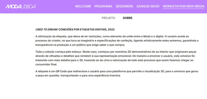 Workstation New Media, ModaLisboa